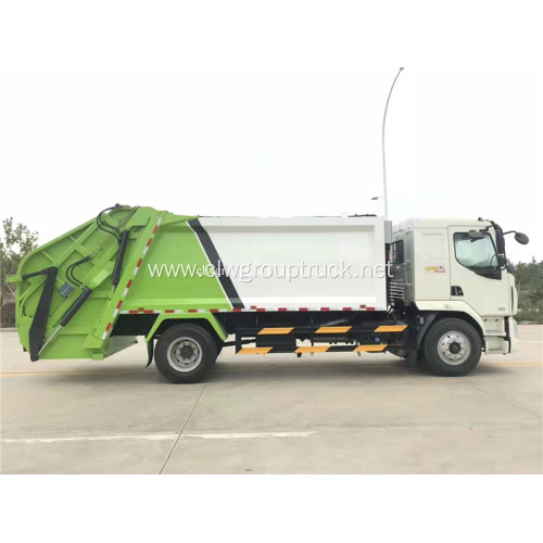 Dongfeng single bridge 14cbm compression garbage truck